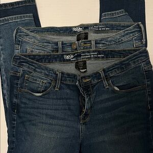 Women's Mid-Rise Skinny Jeans BUNDLE  - Dark Blue